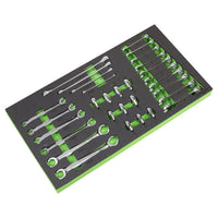 Siegen Siegen Specialised Spanner Set with Tool Tray 30pc S01274