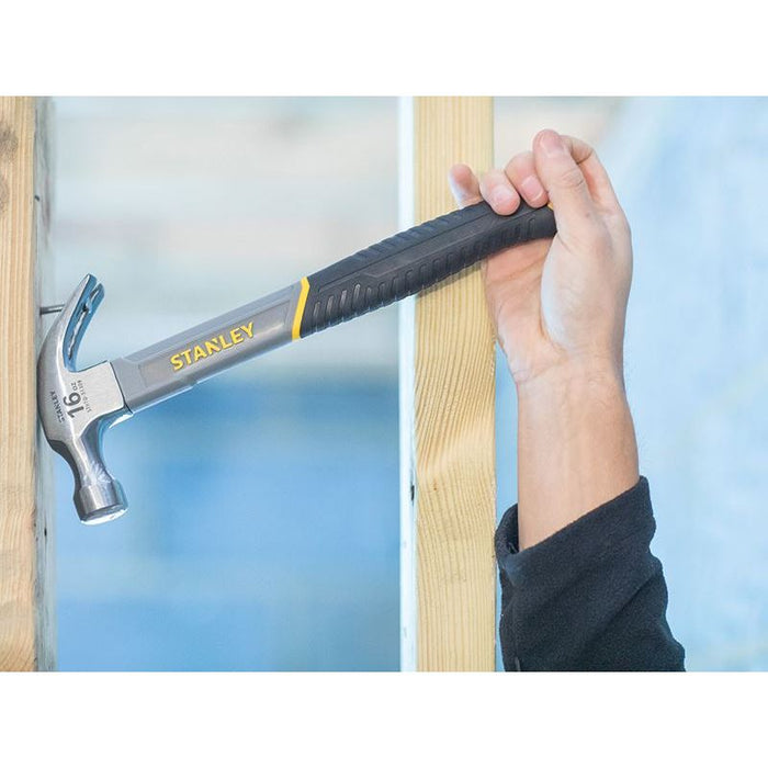 Stanley® Hand Tools Curved Claw Hammer Fibreglass Shaft 450g (16oz) STANLEY® Hand Tools - Town Tools
