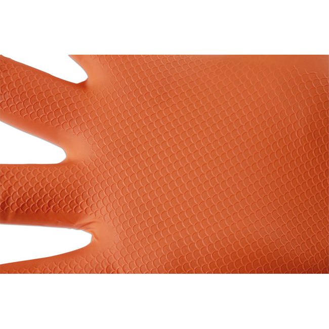 Connect Grippaz XLarge Orange Nitrile Gloves Box 50pc/25 Pairs 37302 Connect - Town Tools 