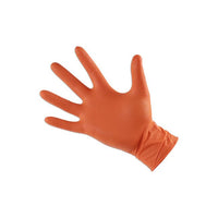 Connect Grippaz XLarge Orange Nitrile Gloves Box 50pc/25 Pairs 37302