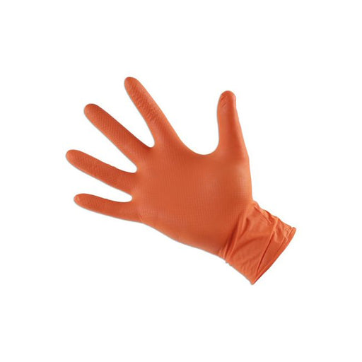 Connect Grippaz XLarge Orange Nitrile Gloves Box 50pc/25 Pairs 37302 Connect - Town Tools 