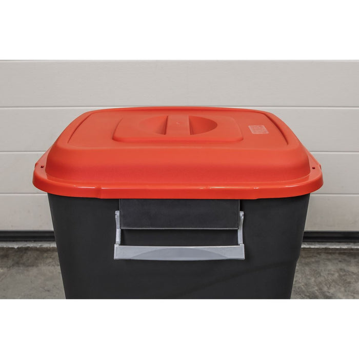 Sealey Refuse/Storage Bin 50L Red BM50R Sealey - Town Tools 