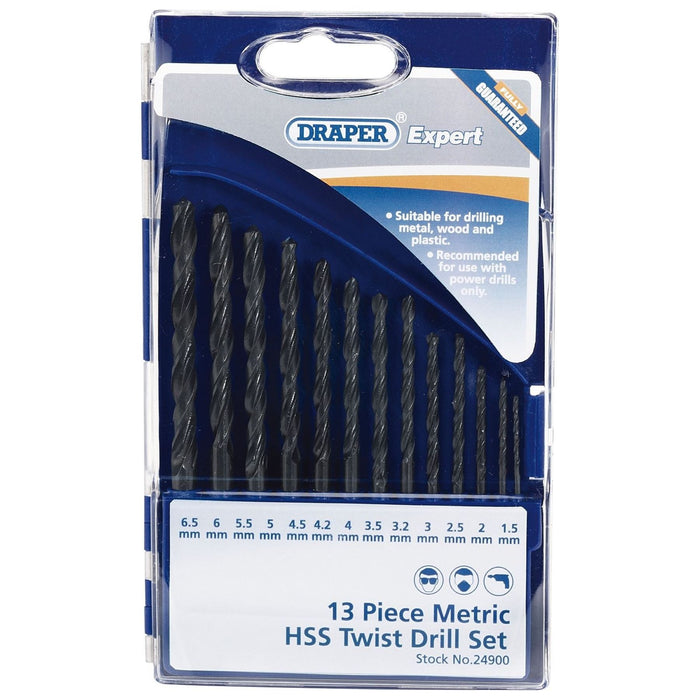 Draper Metric HSS Drill Set (13 Piece) 24900 Draper - Town Tools 