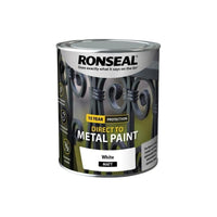 Ronseal Direct to Metal Paint White Matt 750ml