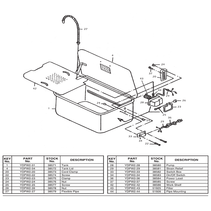 Draper ON/OFF Switch Canal R 4 Pin