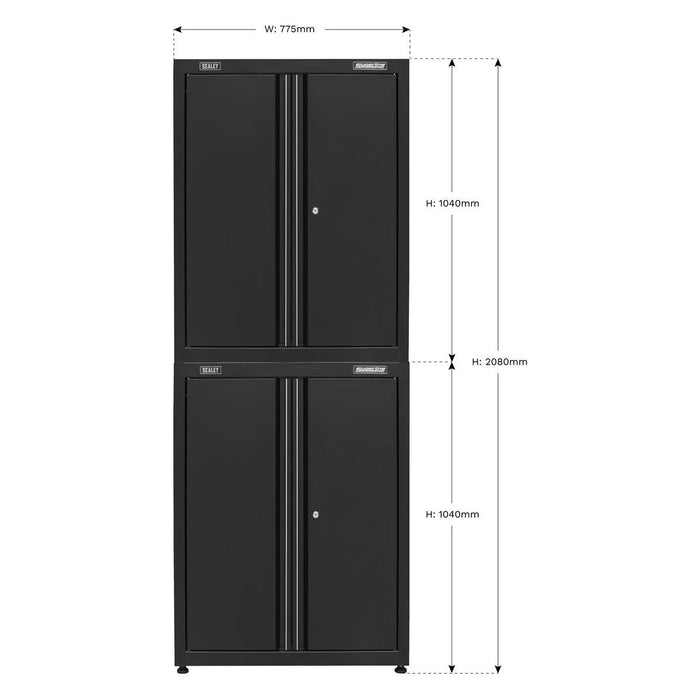 Sealey Rapid-Fit Dual Stacking Cabinets APMS2HFPS Sealey - Town Tools 