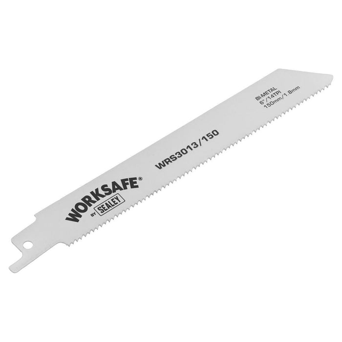 Sealey Reciprocating Saw Blade 150mm 14tpi Pack of 5 WRS3013/150 Sealey - Town Tools 