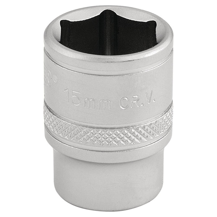 Draper 6 Point Metric Socket, 3/8" Sq. Dr., 15mm 16541 Draper - Town Tools 