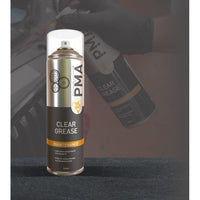 PMA Clear Spray Grease 500ml Water Resistant Aerosol Lubricant PTFE Chain etc