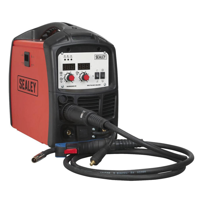 Sealey Inverter Welder MIG TIG & mmA 200A INVMIG200 Sealey - Town Tools 