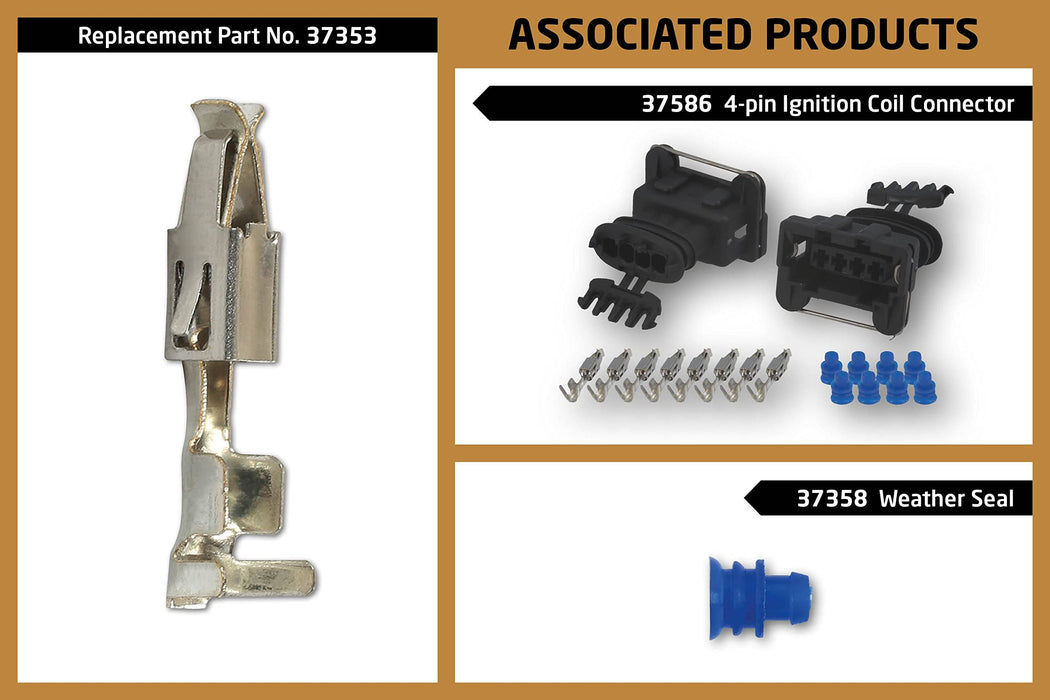 Tool Connection for Peugeot Electrical Ignition Coil Connector 18pc 37586 CONNECT - Town Tools 