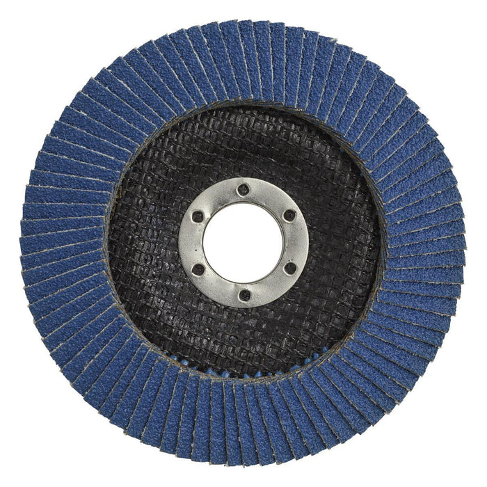 Sealey Flap Disc Zirconium125mm22mm Bore 60Grit FD12560 Sealey - Town Tools 