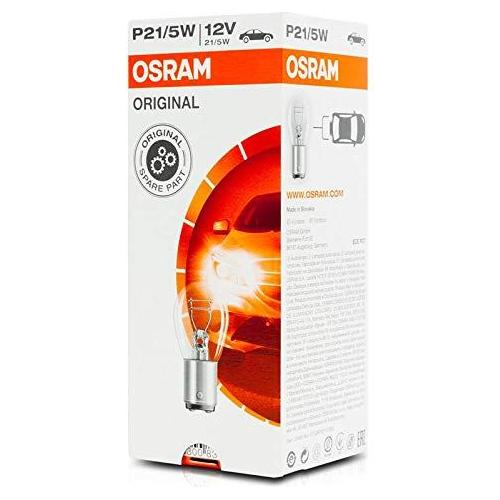 10x Original 12v P21/5W (BAY15d / 380) 21/5w Clear Bulbs [7528] Osram - Town Tools 