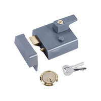 Yale Locks P1 Double Security Nightlatch 60mm Backset DMG Dark Grey Finish Visi