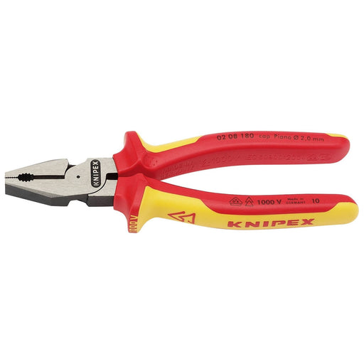 Draper Knipex 02 08 180UKSBE VDE Fully Insulated High Leverage Combination Plier Draper - Town Tools 