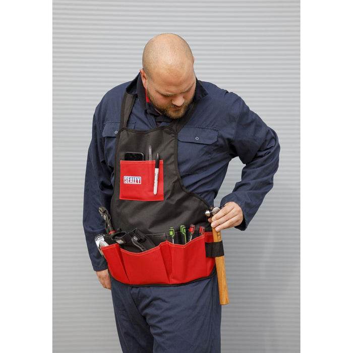 Sealey Mechanic's Tool Apron 16-Pocket SMC44 Sealey - Town Tools 