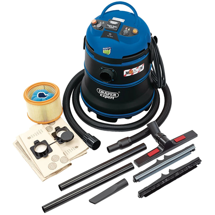 Draper Expert M-Class Wet and Dry Vacuum Cleaner, , 1200W 110-230
