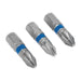 Sealey Power Tool Bit Pozi #2 Colour-Coded S2 25mm Pack O Sealey - Town Tools 