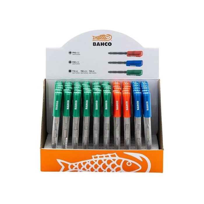 Bahco Screwdriver Bit Pen Display, 60 Piece Bahco - Town Tools