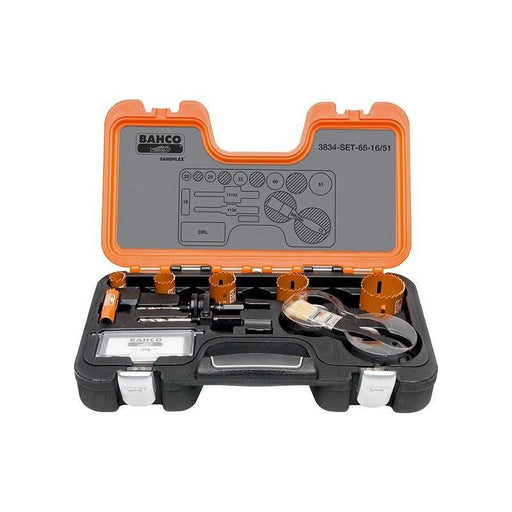 Bahco Professional Holesaw Set 3834 16/51 Sizes: 16-51mm Bahco - Town Tools