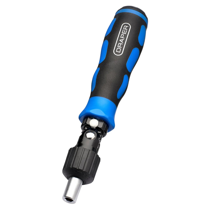 Draper Reversible Pivoting Ratchet Screwdriver and Bit Set (13 Piece) - 865/13C