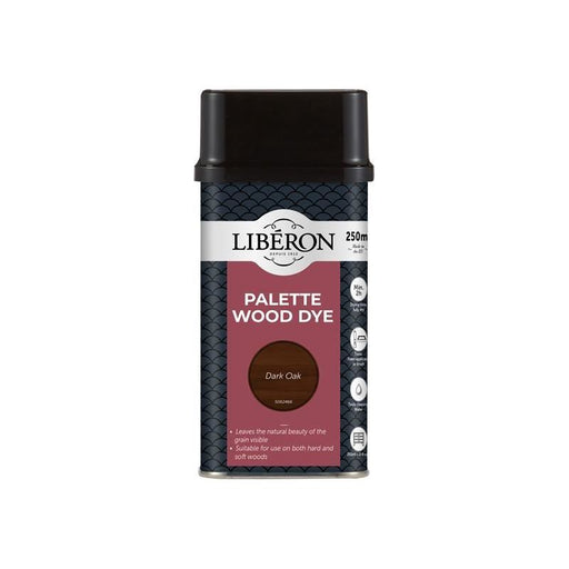 Liberon Palette Wood Dye Dark Oak 250ml Liberon - Town Tools