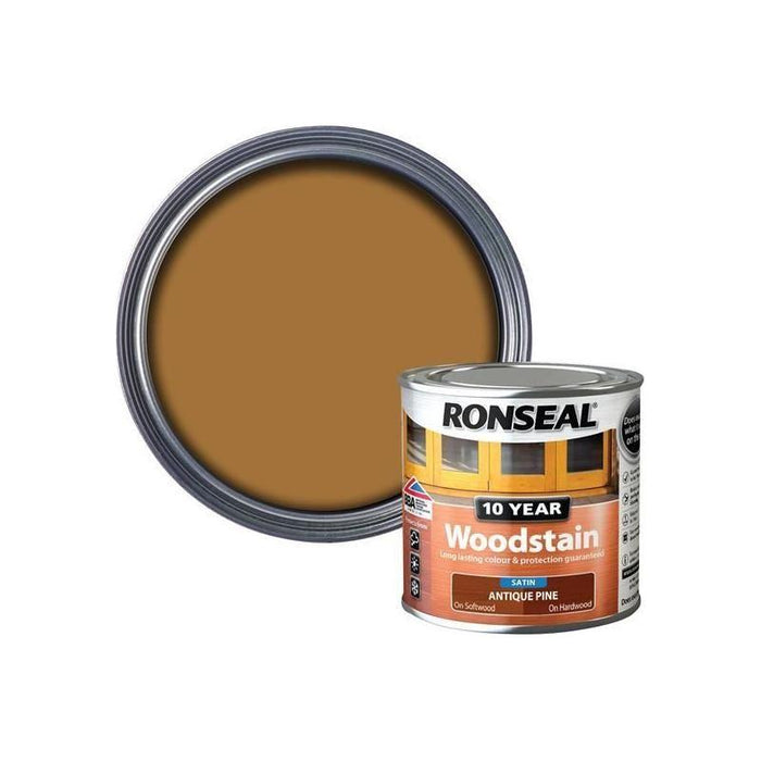 Ronseal 10 Year Woodstain Antique Pine 250ml Ronseal - Town Tools