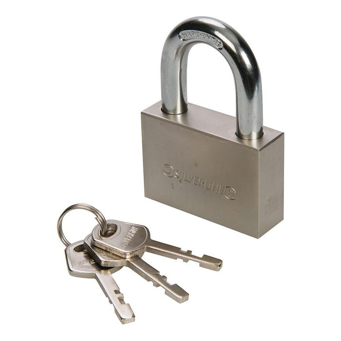 Silverline Steel Padlock 60mm Silverline - Town Tools 