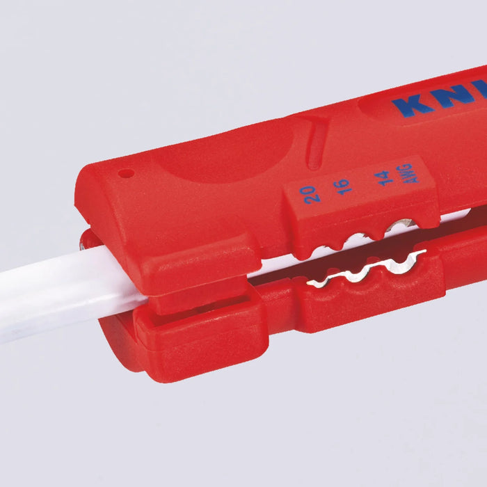 KNIPEX 16 64 125 SB Stripping Tool for Flat and Round Cable, 125mm