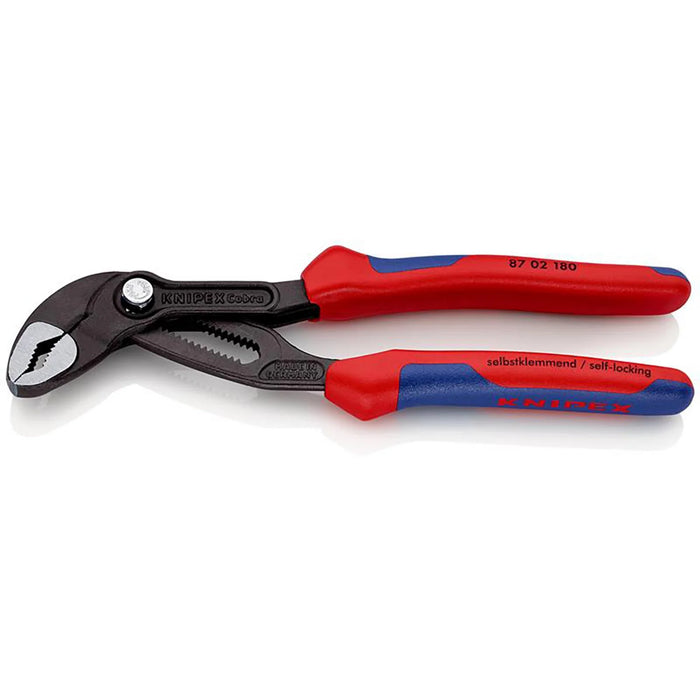 KNIPEX 87 02 180 SB Cobra® High-Tech Water Pump Pliers, 180mm - 87 02 180 SB