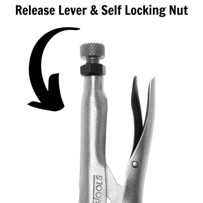 Teng Tools Flat Jaw Power Grip Plier 250mm Teng Tools - Town Tools 