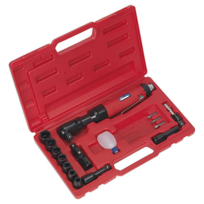 Sealey Air Ratchet Wrench Kit 1/2"Sq Drive GSA21KIT Sealey - Town Tools 