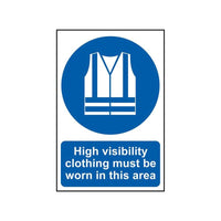 Scan High Visibility Jackets Must Be Worn In This Area - PVC Sign 200 x 300mm