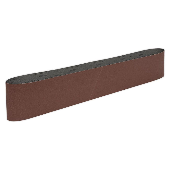 Sealey Sanding Belt 100 x 1220mm 80Grit SB0012 Sealey - Town Tools 