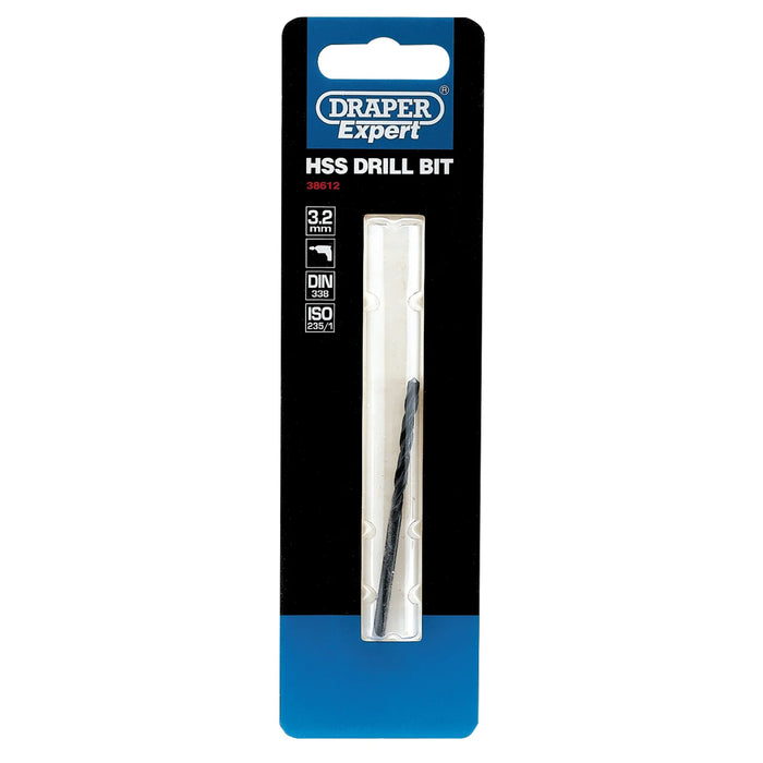 Draper Expert HSS Drill Bit, 3.2 x 50mm - H29MPB