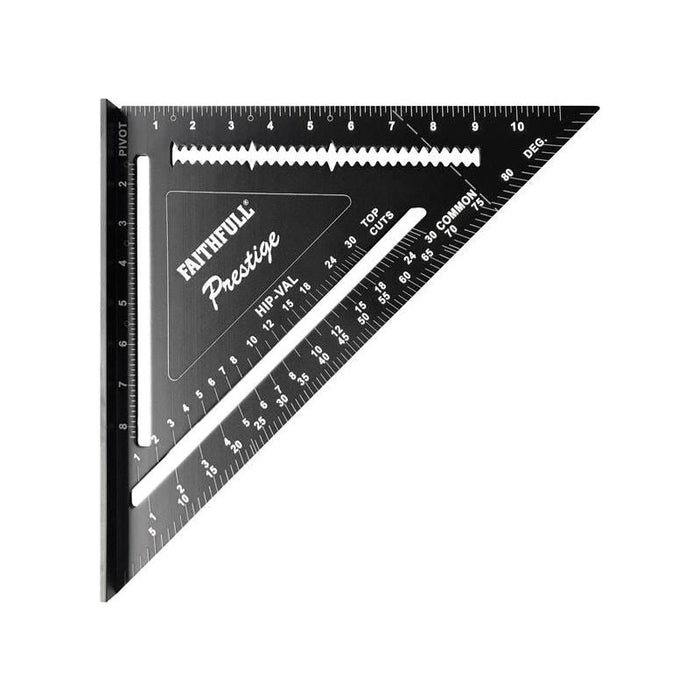 Faithfull Prestige Quick Square Black Aluminium 300mm (12in) Faithfull - Town Tools