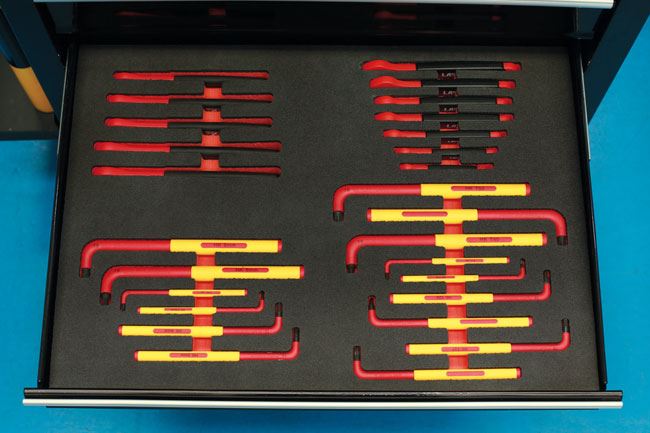 Laser Insulated Wrenches in Foam Inlay 8487 Laser - Town Tools 