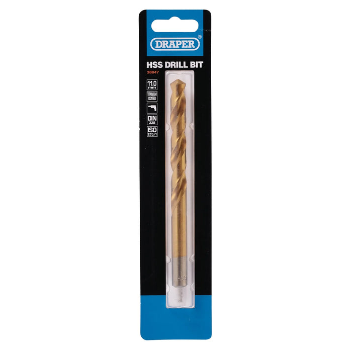 Draper HSS Titanium Drill Bit, 11 x 130mm - TH29MC
