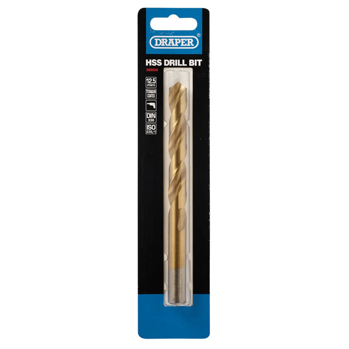 Draper HSS Titanium Drill Bit, 12.5 x 230mm - TH29MC