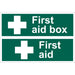 Draper First Aid Box' Safety Sign 72542 Draper - Town Tools 