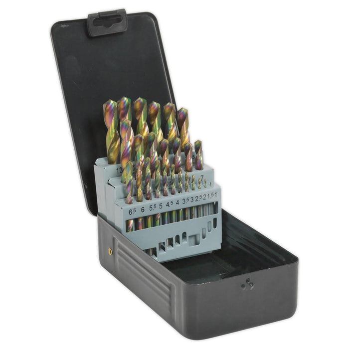 Sealey HSS Drill Bit Set 25pc Edge Ground Metric DIN 338 S0938 Sealey - Town Tools 