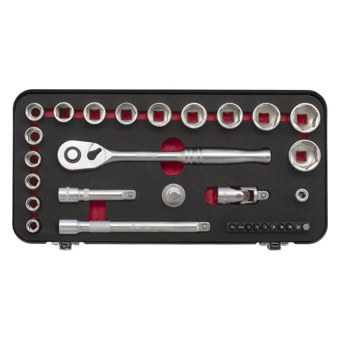 Sealey Premier Platinum Premier Platinum Socket Set 3/8"Sq Drive 31pc AK7921 Sealey Premier Platinum - Town Tools 