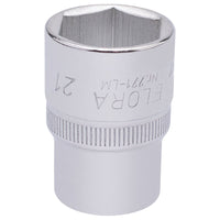 Draper Elora Hexagon Socket, 1/2" Sq. Dr., 21mm 15310