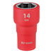 Draper XP1000 VDE Socket, 1/4" Sq. Dr., 14mm Draper - Town Tools