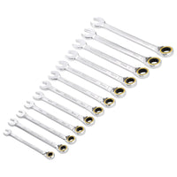 Draper Expert HI-TORQ Metric Reversible Ratchet Combination Spanner Set (12 Piece)