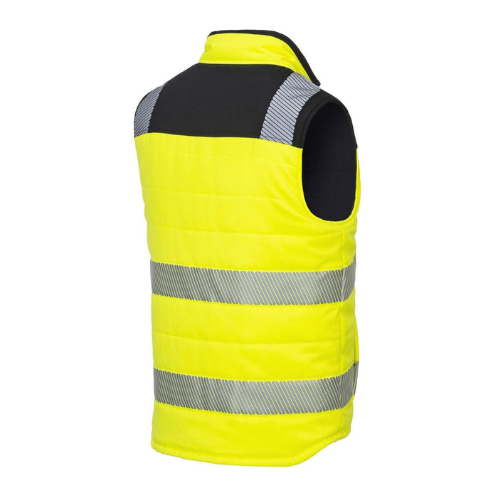 Portwest PW3 Hi-Vis Reversible Bodywarmer - Yellow/Black - XXL Portwest - Town Tools 