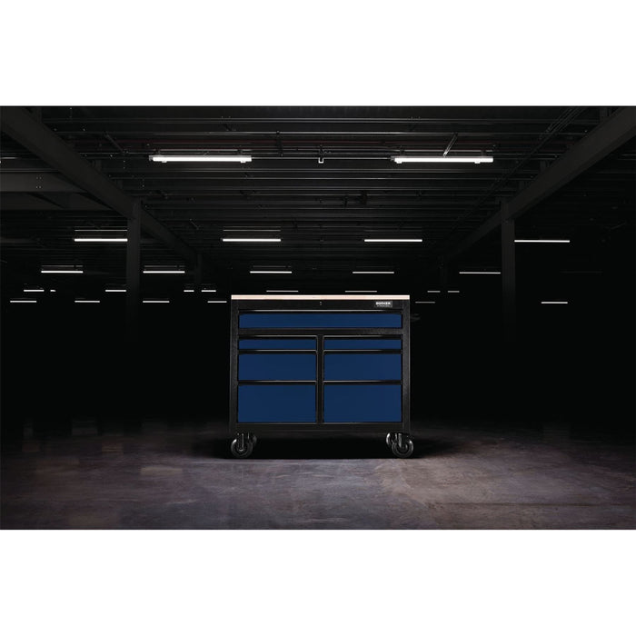 Draper BUNKER Workbench Roller Tool Cabinet, 7 Drawer, 41", Blue 08222