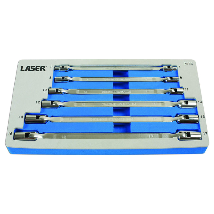 Laser Flexible Socket Spanner Set 6pc 7256 Laser - Town Tools 