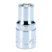Carlyle Tools Socket - Shallow - Metric Standard - 1/4In. Dr - 6 mm