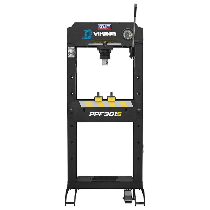 Sealey Viking Air/Hydraulic Press 30tonne Floor Type with Sliding Ram and Foot P Sealey - Town Tools 